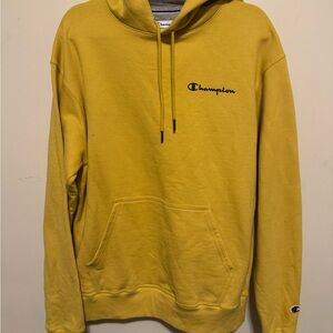 Champion Men's Bright Yellow Hoodie